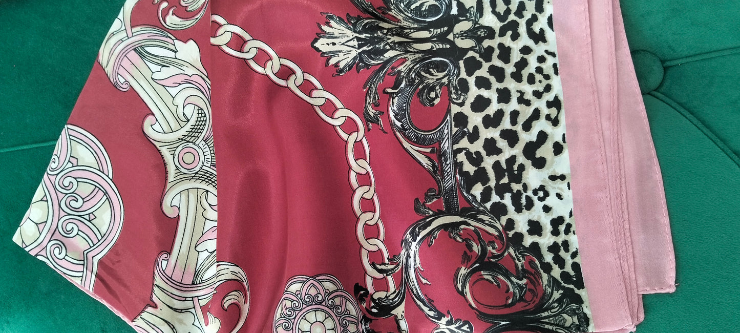 FOULARD SETA ROSA THAI