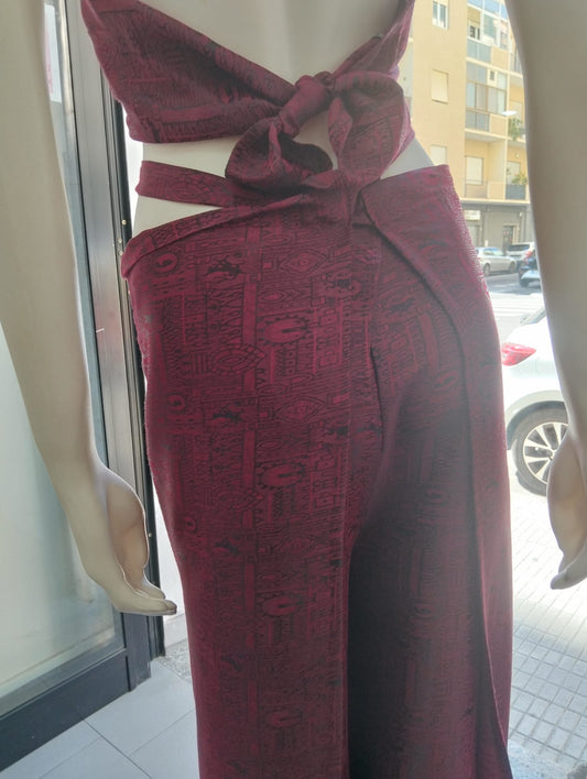 COMPLETO SETA  BORDEAUX          THAI 01