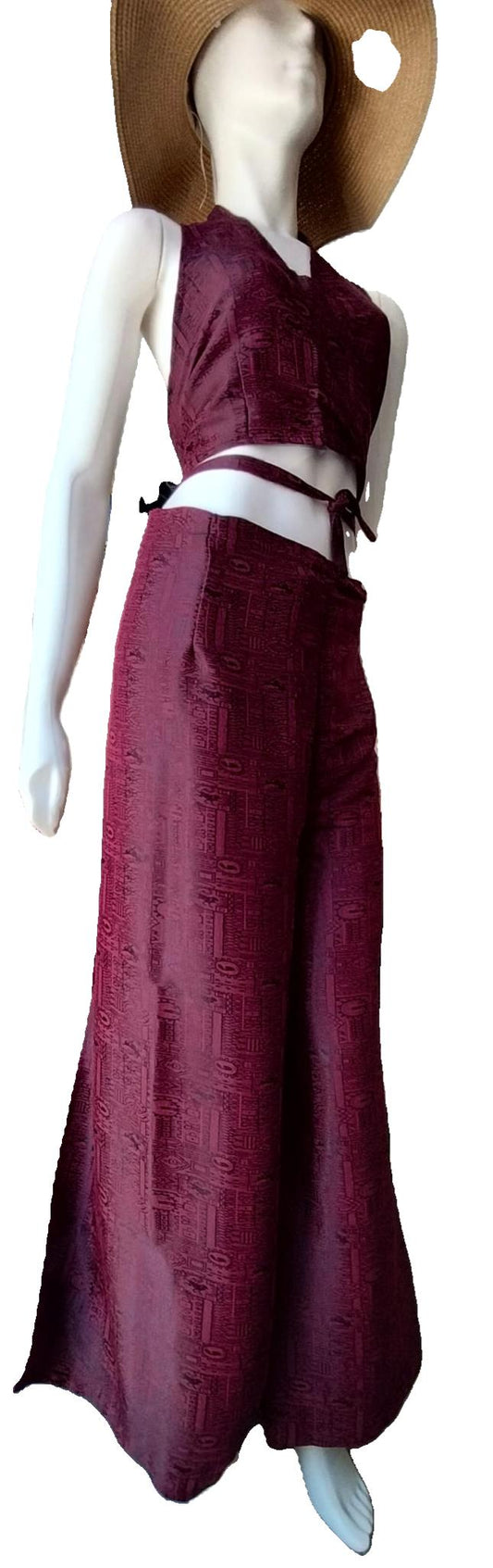 COMPLETO SETA  BORDEAUX          THAI 01